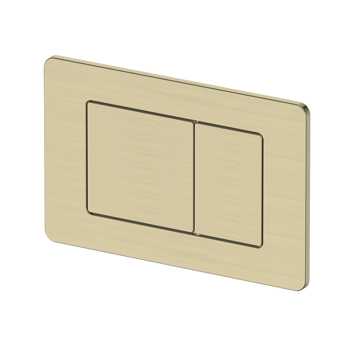 Bathroom Noosa Rectangle Toilet Flushplate Satin Brass