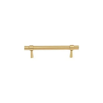 Bayside Luxe - Albert Park Satin Brass Shaker Cabinetry Handle 130 x 33mm (HS96) - Sample