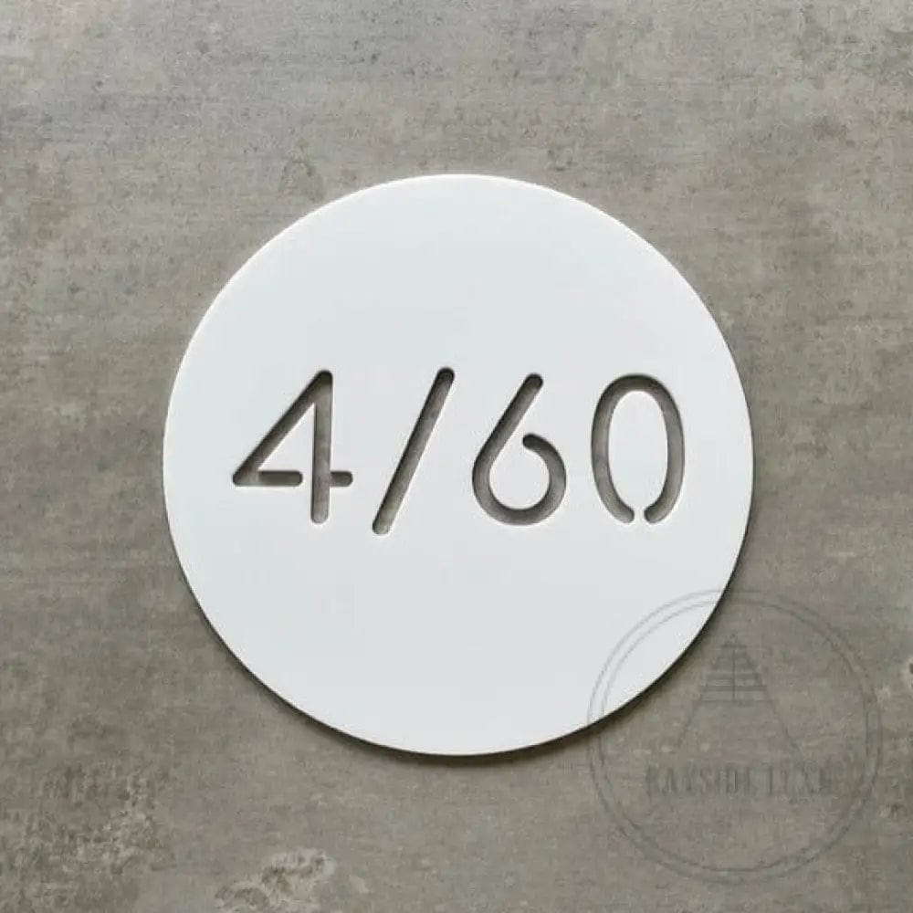 Bayside Luxe - Personalised House Number Circle Sign 30cm