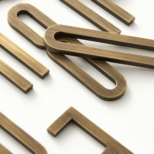 Bayside Luxe - The Gatsby Antique Brass Letters and Numbers - 70mm