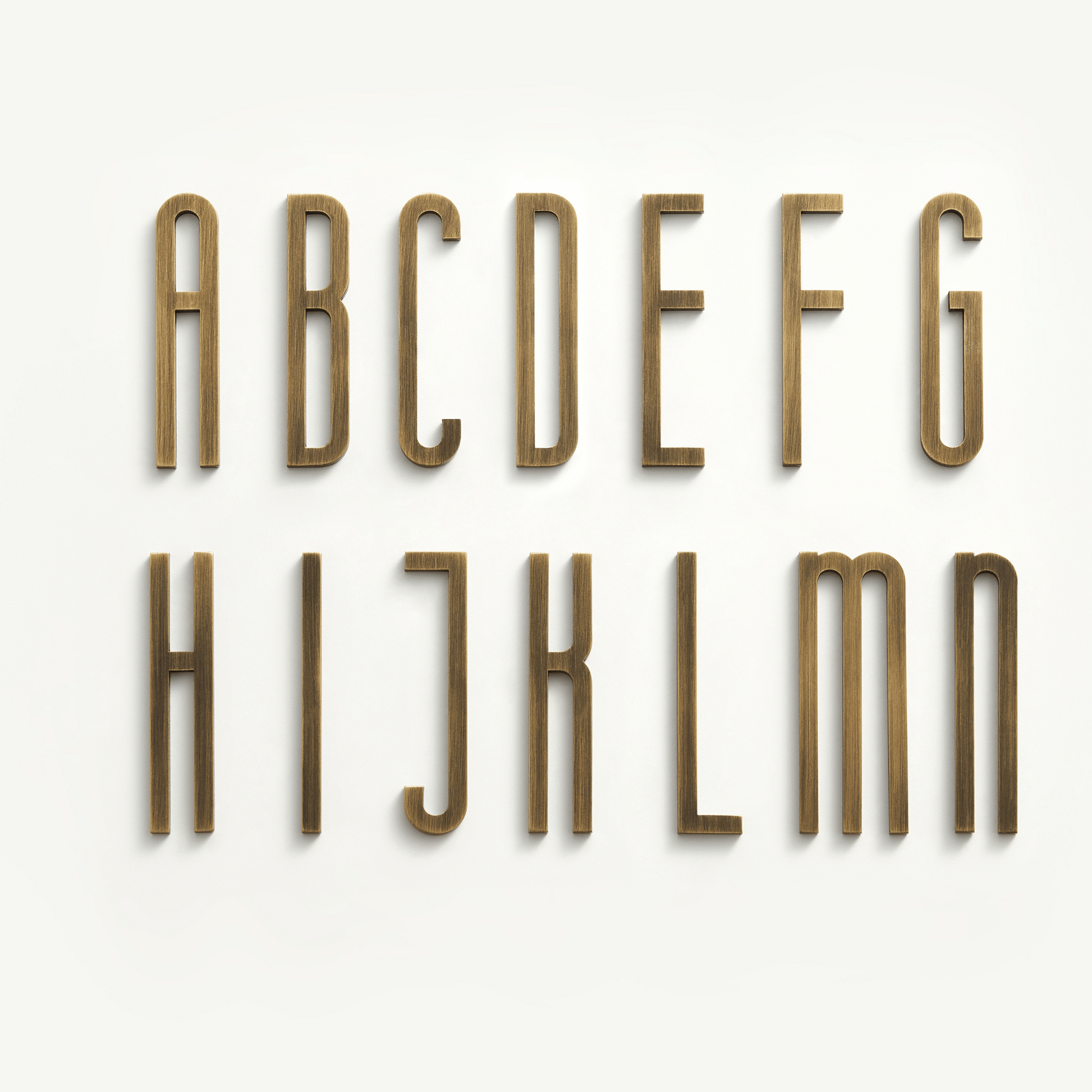 Bayside Luxe - The Gatsby Antique Brass Letters and Numbers - 70mm