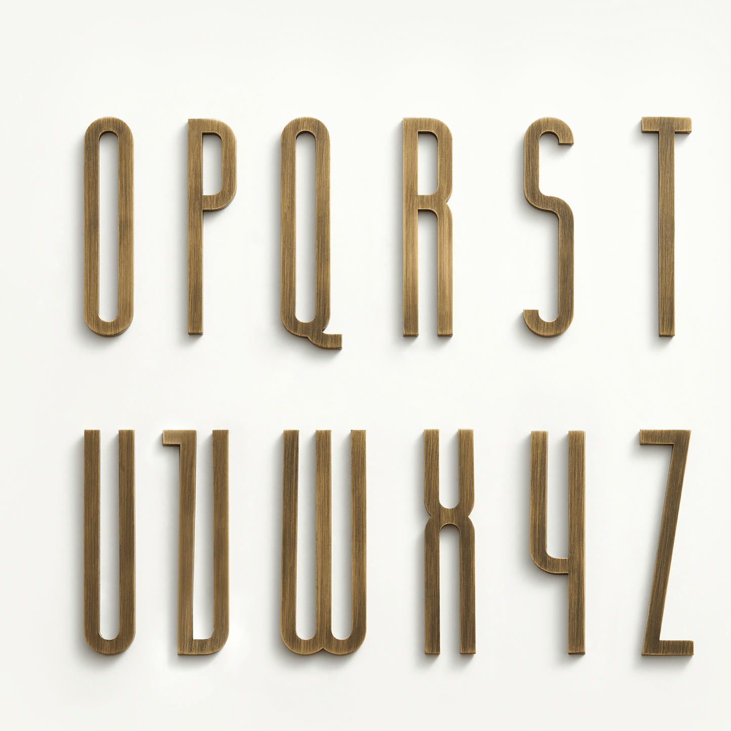 Bayside Luxe - The Gatsby Antique Brass Letters and Numbers - 70mm