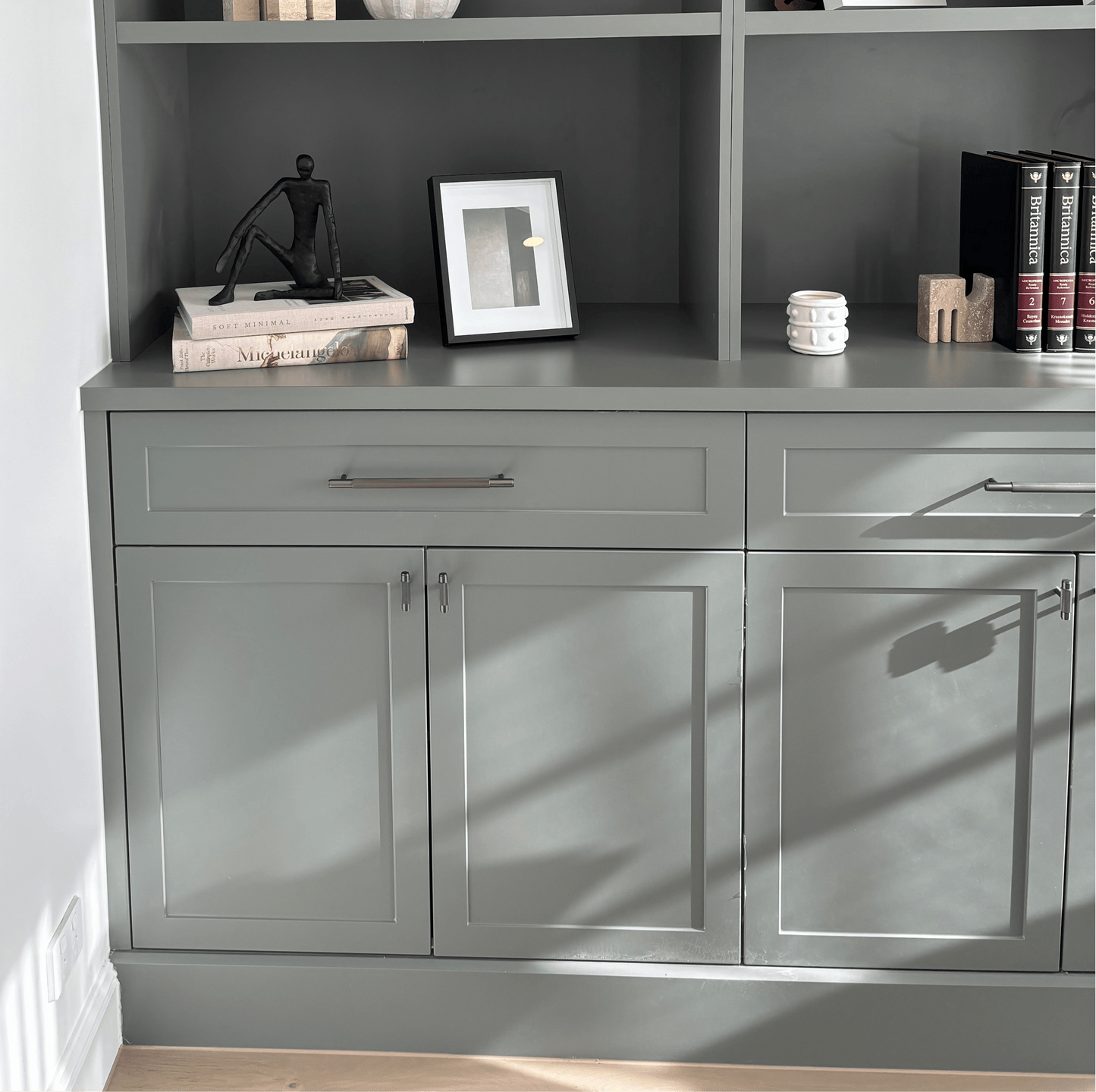 Cabinet Knobs & Handles Bayside Luxe - The Toorak - Dark Gunmetal Grey Luxe Cabinetry Handles