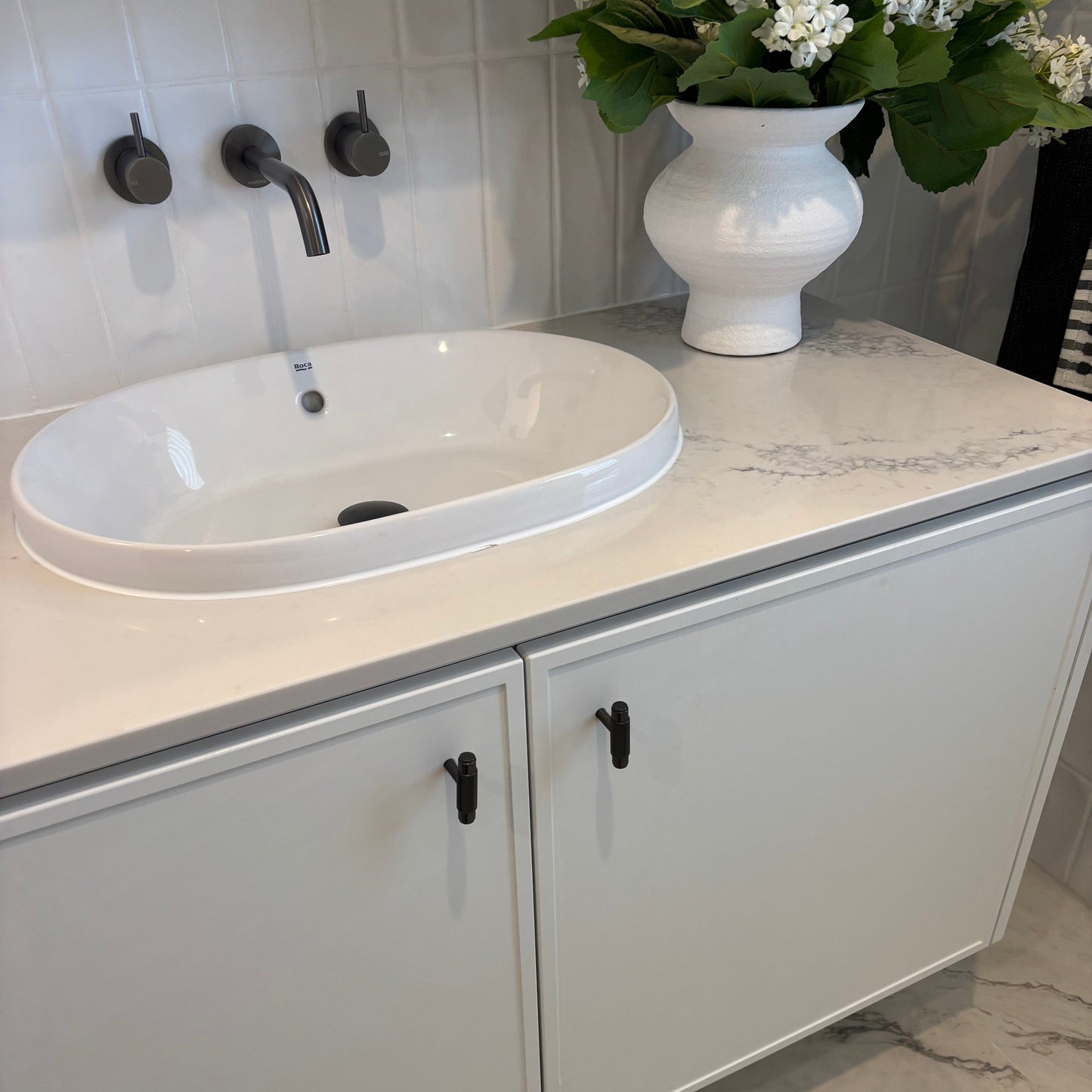 Cabinet Knobs & Handles Bayside Luxe - The Toorak - Dark Gunmetal Grey Luxe Cabinetry Handles