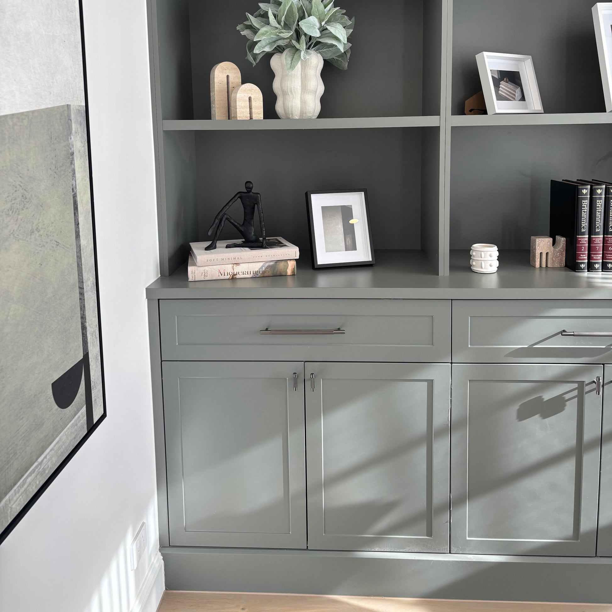 Cabinet Knobs & Handles Bayside Luxe - The Toorak - Dark Gunmetal Grey Luxe Cabinetry Handles