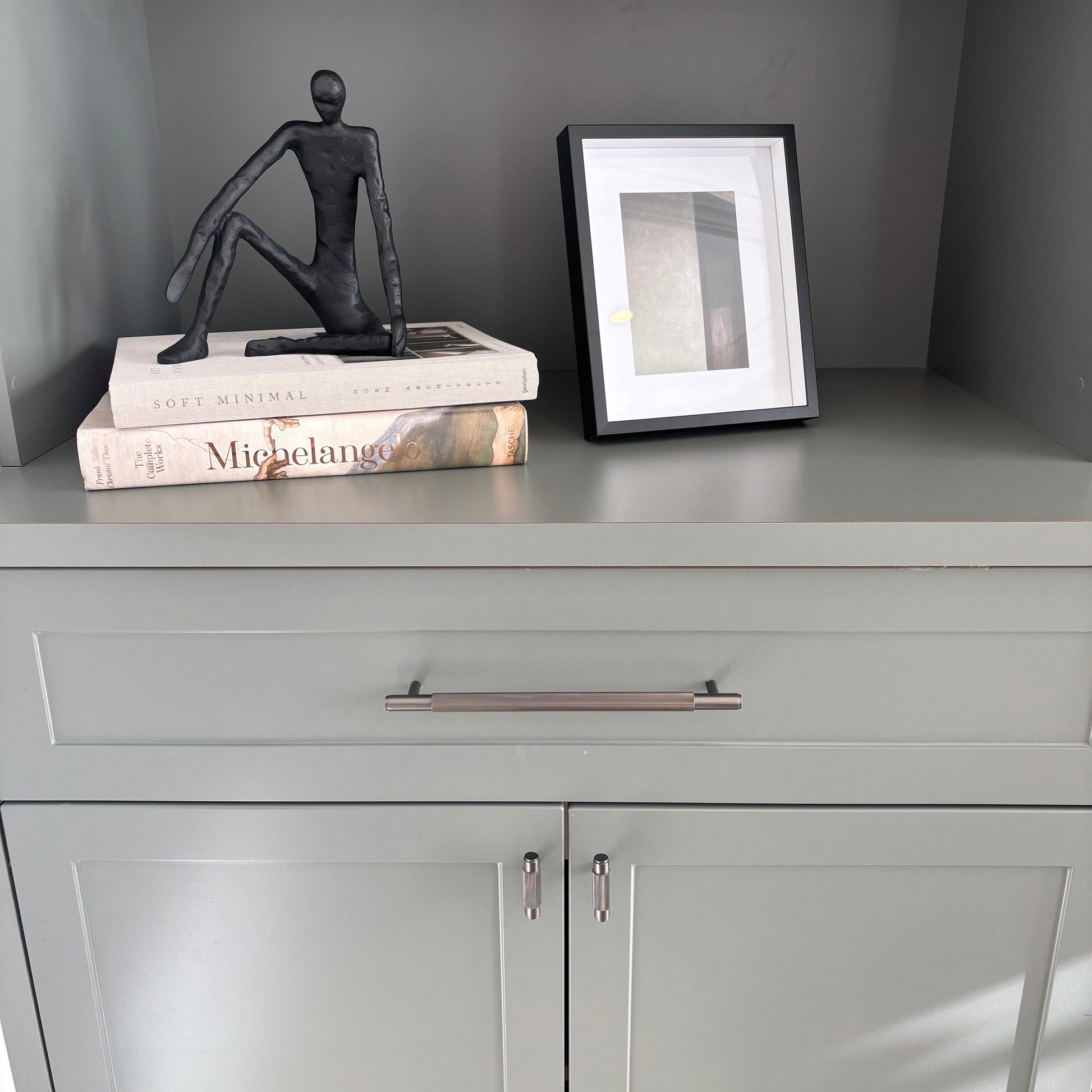 Cabinet Knobs & Handles Bayside Luxe - The Toorak - Dark Gunmetal Grey Luxe Cabinetry Handles