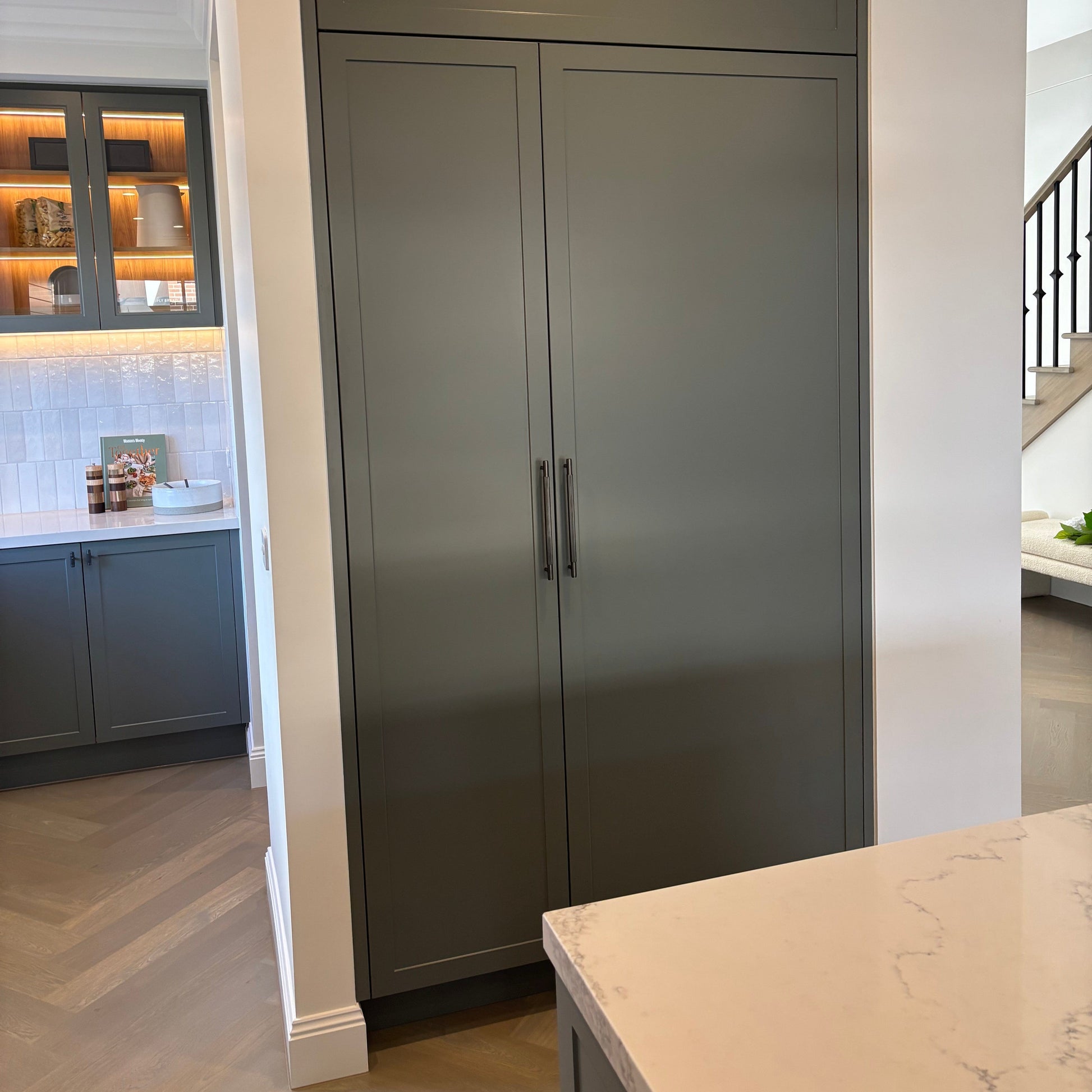 Cabinet Knobs & Handles Bayside Luxe - The Toorak - Dark Gunmetal Grey Luxe Cabinetry Handles