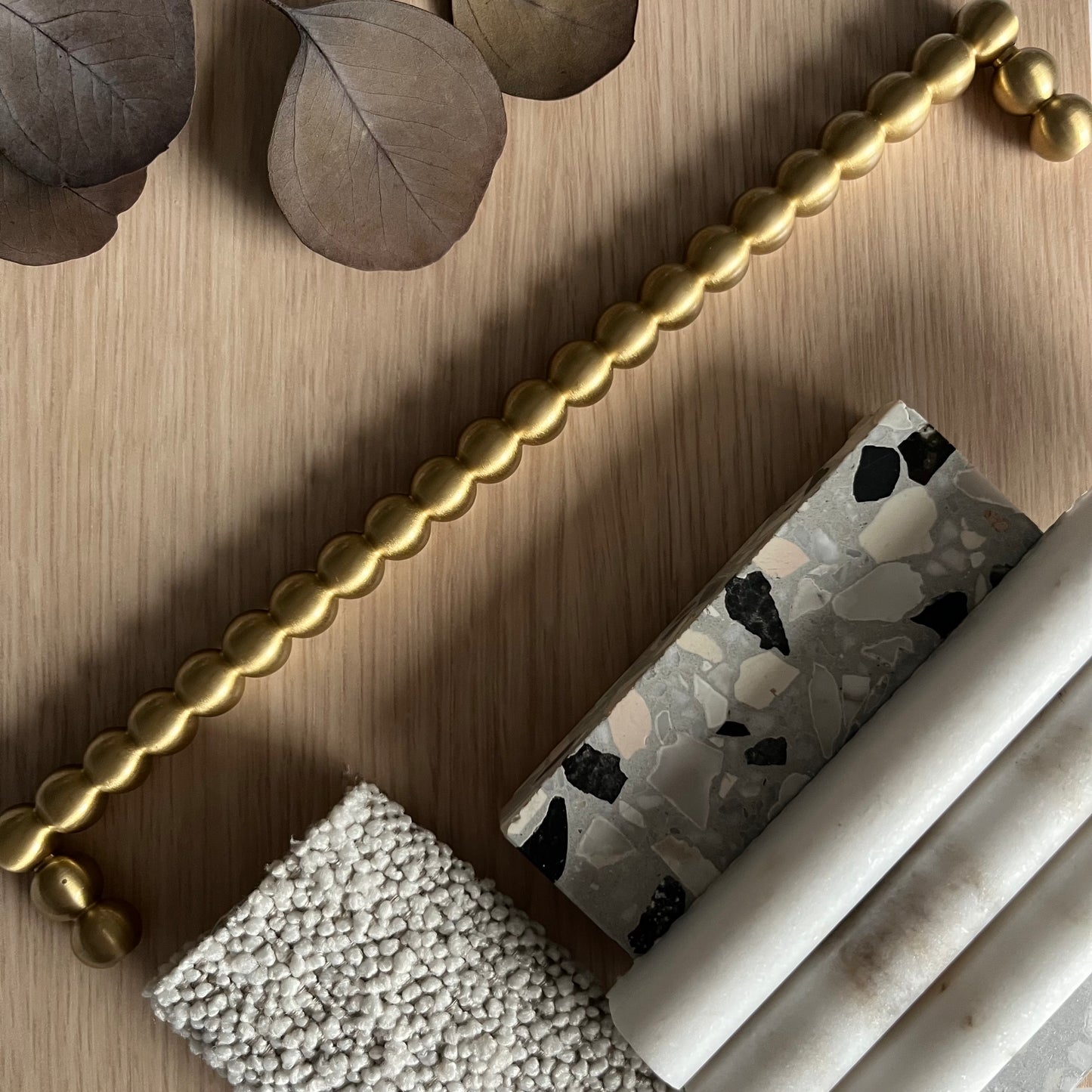 Cabinet Knobs & Handles The Bayside Luxe Cottesloe Solid Satin Brass Cabinetry Handle