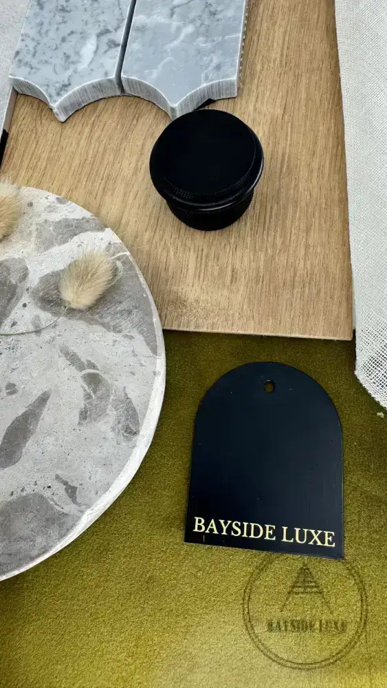 Door Stop Bayside Luxe - The Tamarama Solid Black Brass Door Stop