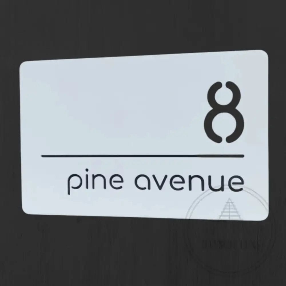 homeware, tea towel Bayside Luxe Personalised Acrylic House Sign - White