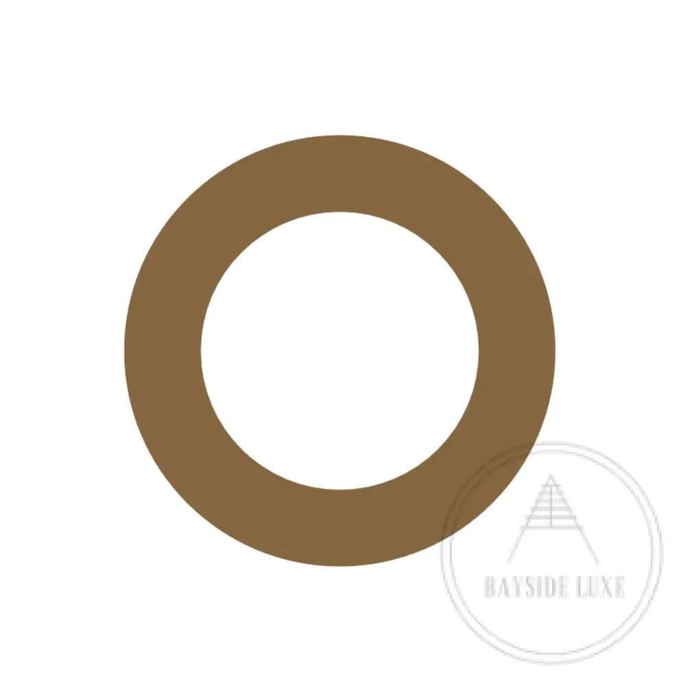 House Numbers and Letters Antique Brass / 10cm / O Bayside Luxe Signage - Solid Antique Brass Floating Numbers and Letters - Beaumaris Bay 10 cm