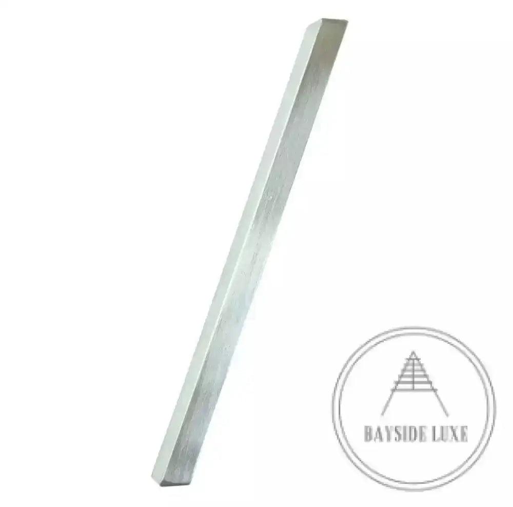 House Numbers and Letters Bayside Luxe - Brushed Silver Floating and Flush House Numbers - 125mm