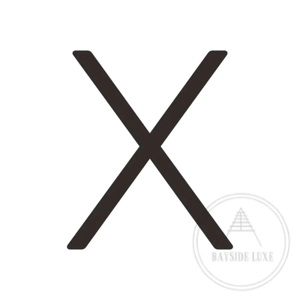 House Numbers and Letters Bayside Luxe Signage - Solid Brass Black Numbers and Letters - Watson's Bay 15cm