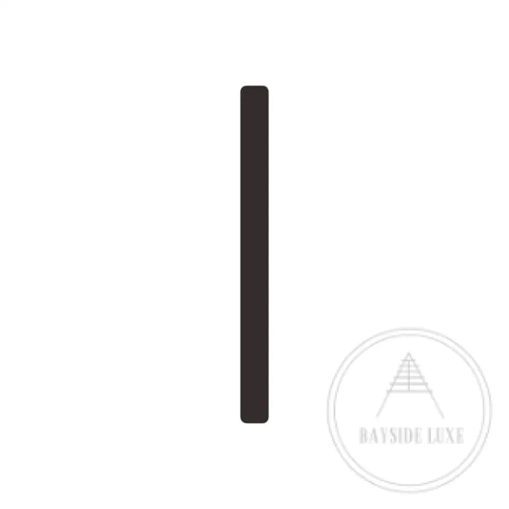 House Numbers and Letters Bayside Luxe Signage - Solid Brass Black Numbers and Letters - Watson's Bay 25cm