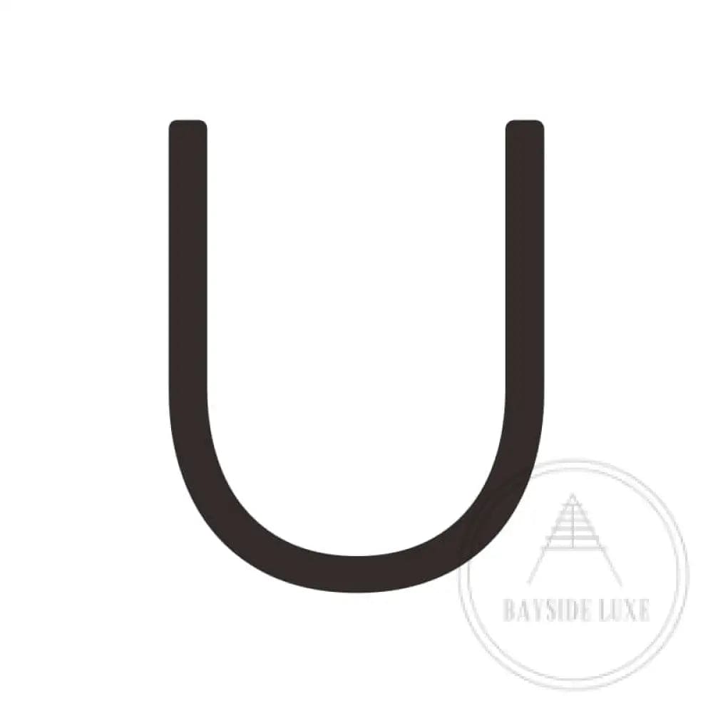 House Numbers and Letters Bayside Luxe Signage - Solid Brass Black Numbers and Letters - Watson's Bay 25cm