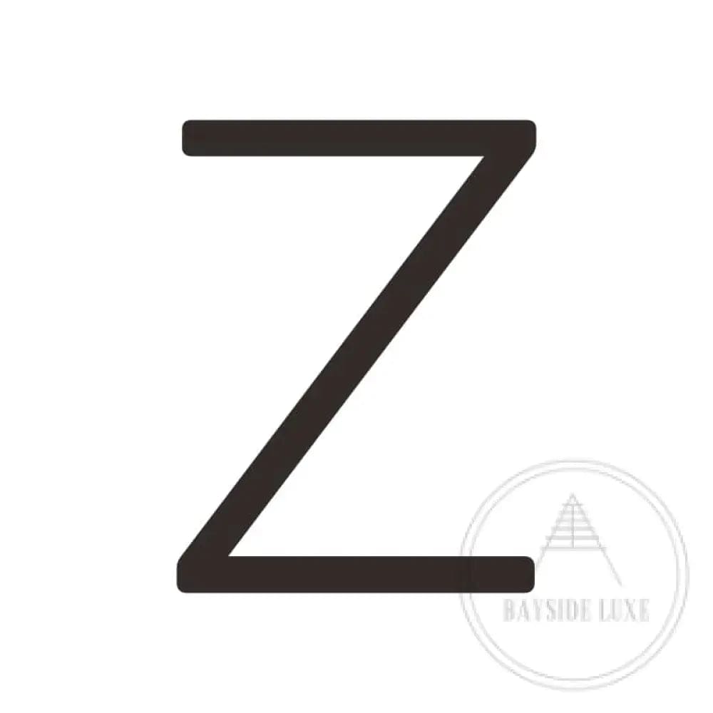 House Numbers and Letters Bayside Luxe Signage - Solid Brass Black Numbers and Letters - Watson's Bay 25cm