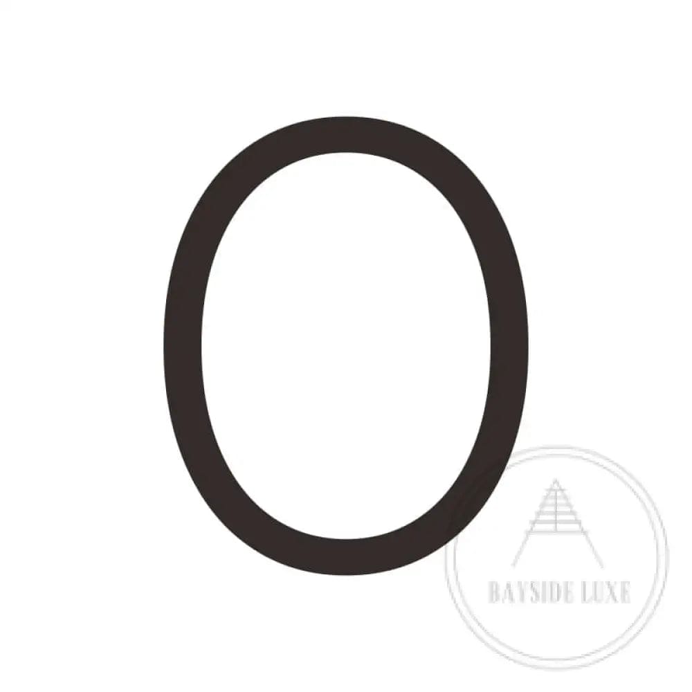 House Numbers and Letters Bayside Luxe Signage - Solid Brass Black Numbers and Letters - Watson's Bay 25cm