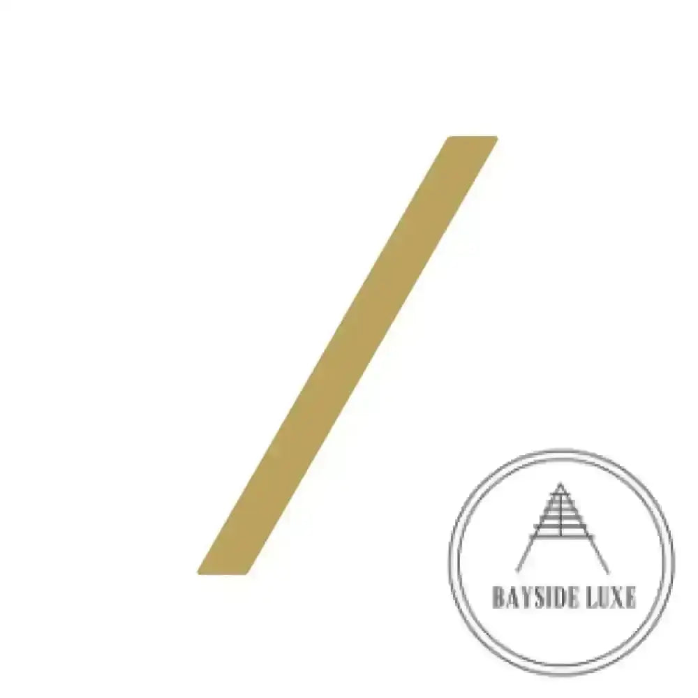 House Numbers and Letters Brushed Satin Brass / 10 cm / / Bayside Luxe Signage - Solid Satin Brass Floating Numbers and Letters - Watson's Bay 10cm