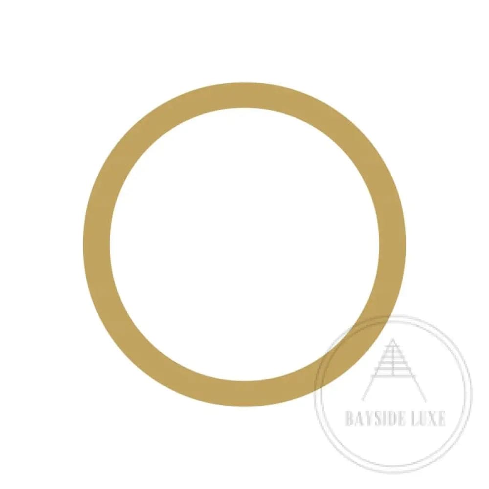 House Numbers and Letters Brushed Satin Brass / 10 cm / O Bayside Luxe Signage - Solid Satin Brass Floating Numbers and Letters - Watson's Bay 10cm