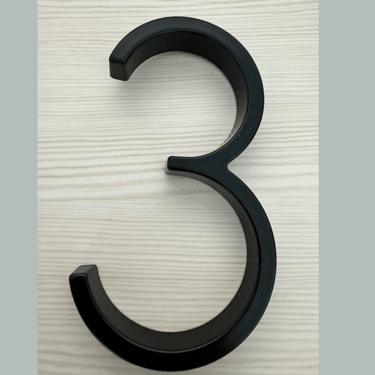 125mm House Number - With a little blemish! Black 3