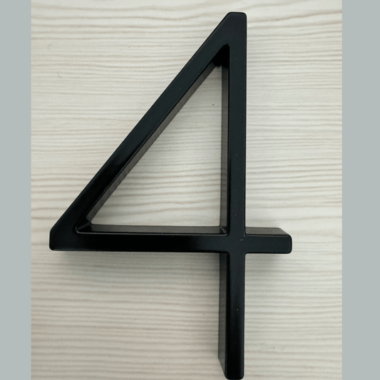 125mm House Number - With a little blemish! Black 4