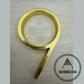 125mm House Number - With a little blemish!  Gold 9