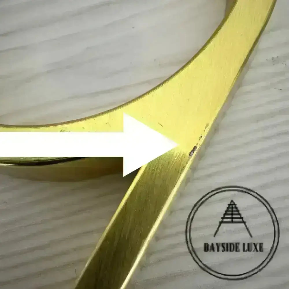 125mm House Number - With a little blemish!  Gold 9