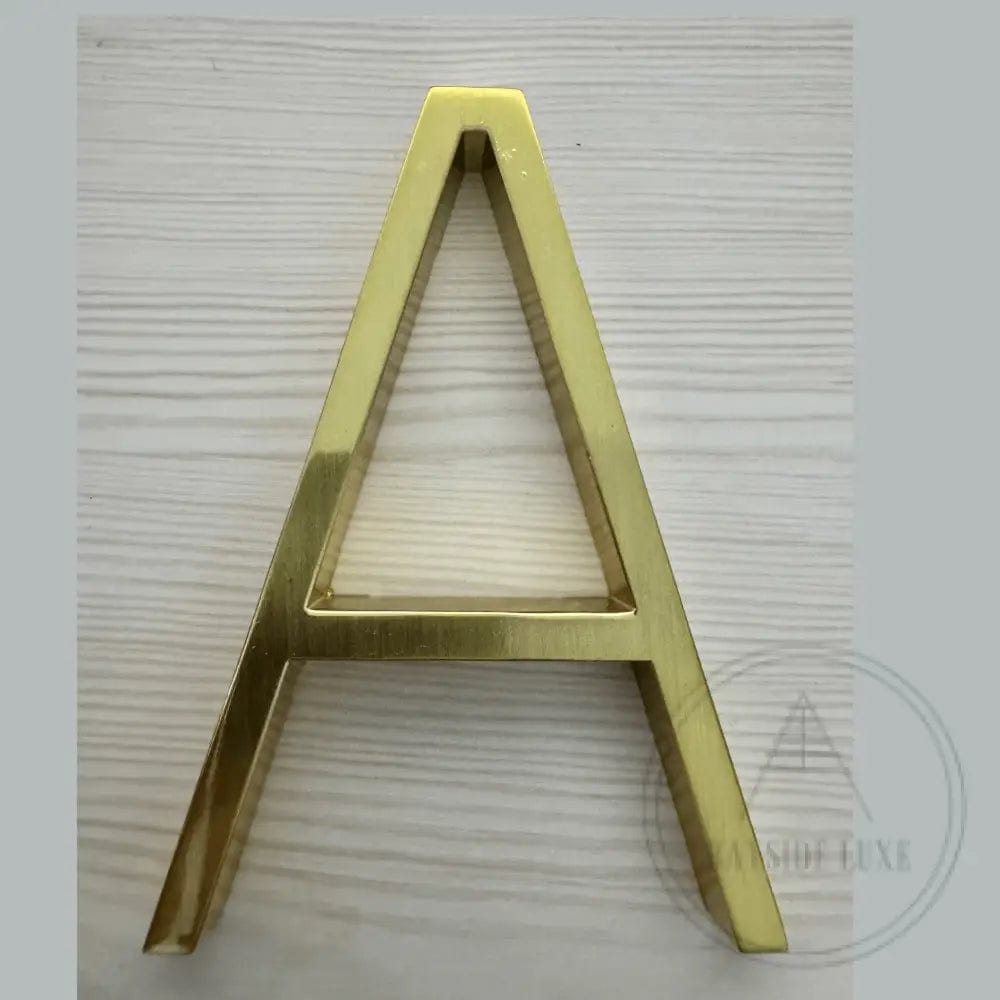 125mm House Number - With a little blemish! Gold A