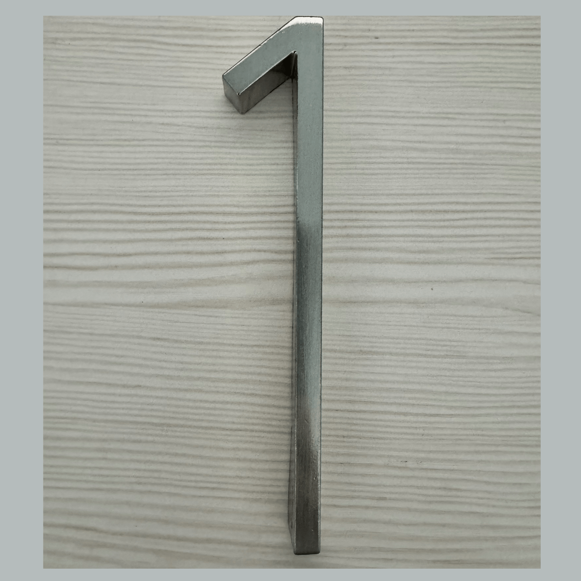 125mm House Number - With a little blemish! Silver 1