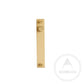 150mm (HS128) / Brass / Solid Brass Bayside Luxe - Door Knob Pull with Back Plate - Brass