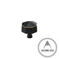 24mm / Black / Solid Brass Bayside Luxe - Geo Knob