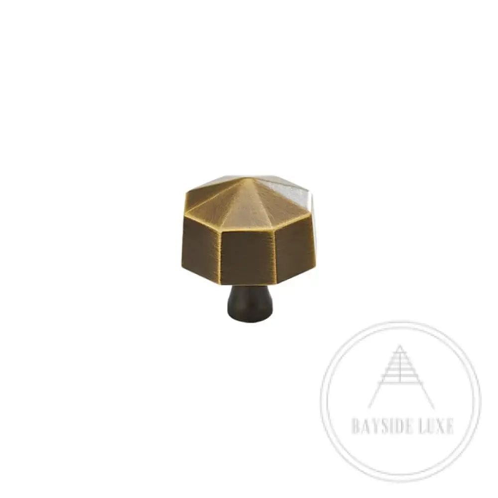 24mm / Bronze / Solid Brass Bayside Luxe - Geo Knob