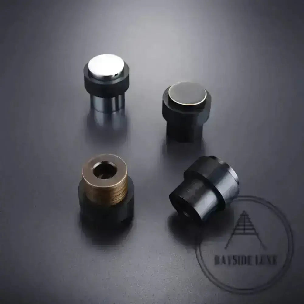 40 x 30mm / Distress Black with Gold Luxe Doorware - Surry Hills Door Stop -Distressed Black with Gold Edge - Timber Fixing