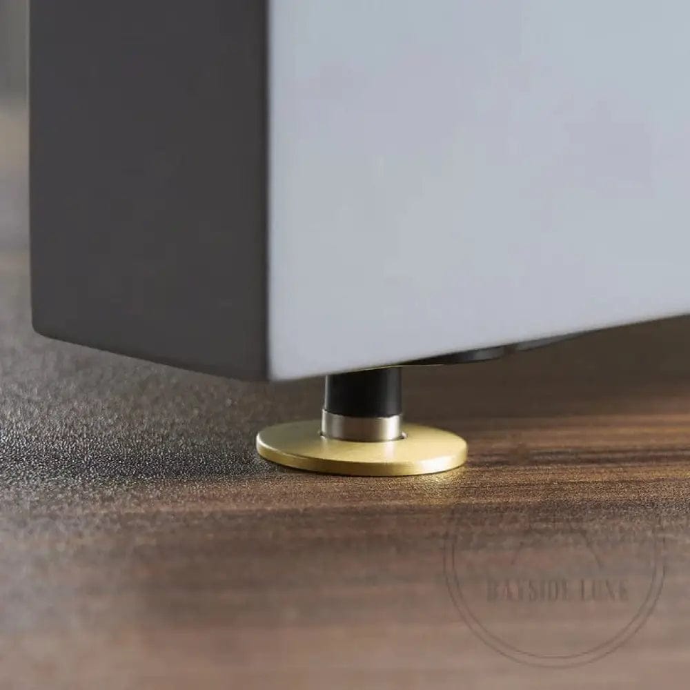 80 x 23mm / Satin Brass / Solid Brass Luxe Doorware - Cremorne Point Magnetic Door Stop