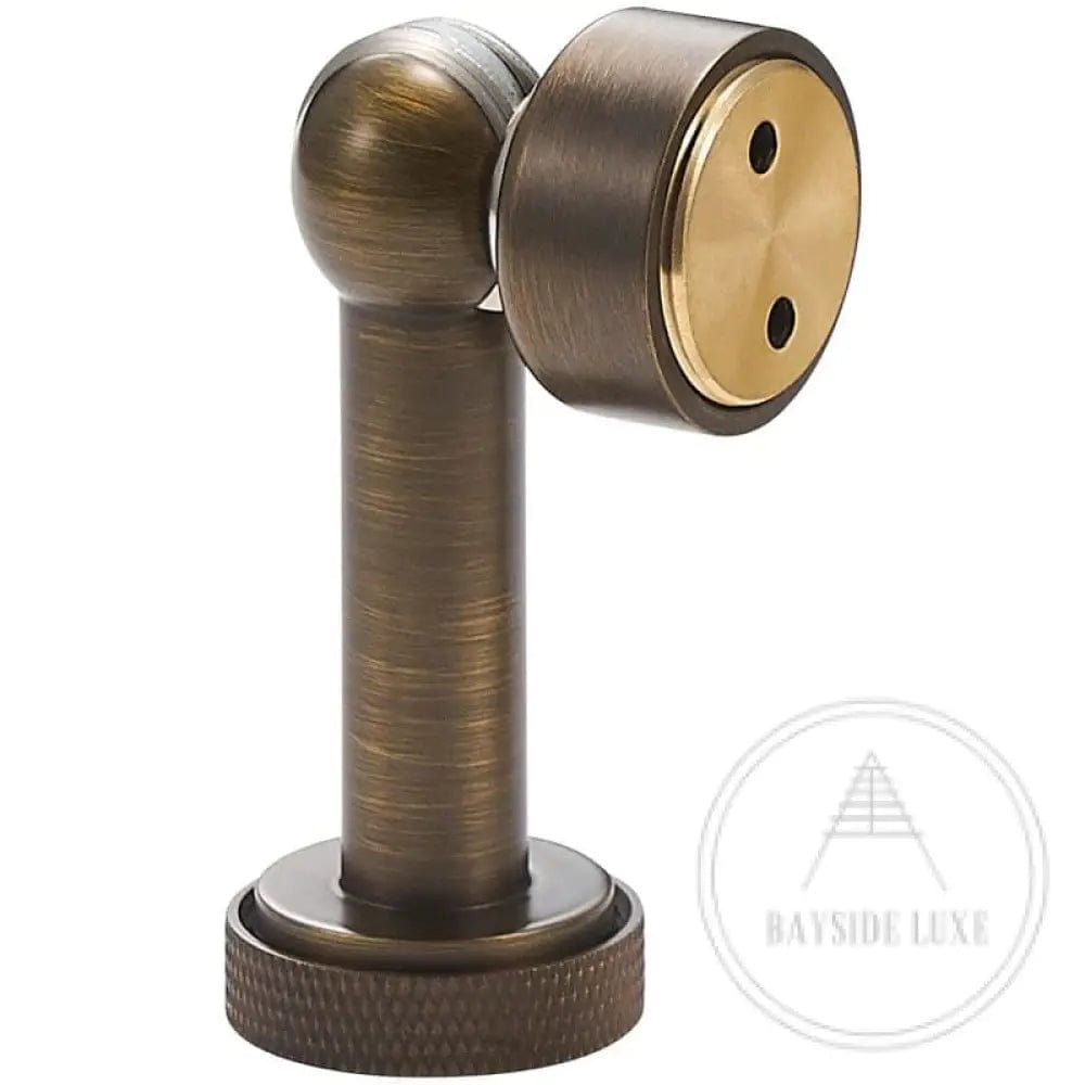 82 x 35mm / Antique Brass / Solid Brass Luxe Doorware - Mosman Magnetic Door Stop - Antique Brass