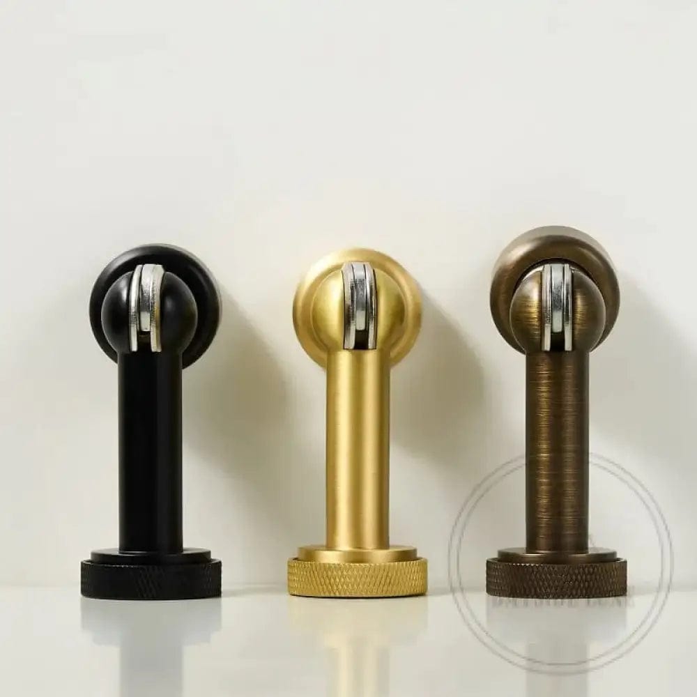 82 x 35mm / Black / Solid Brass Luxe Doorware - Mosman Magnetic Door Stop - Black