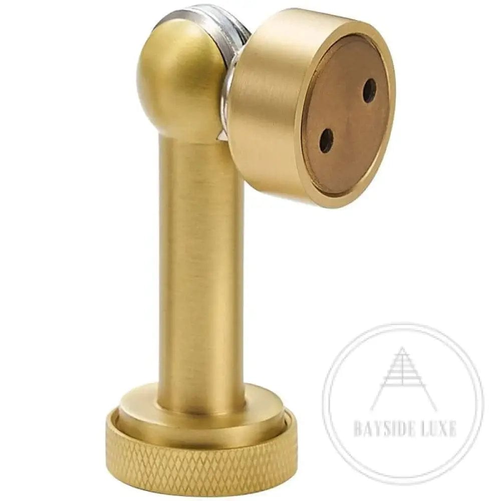 82 x 35mm / Brass / Solid Brass Luxe Doorware - Mosman Magnetic Door Stop - Brass