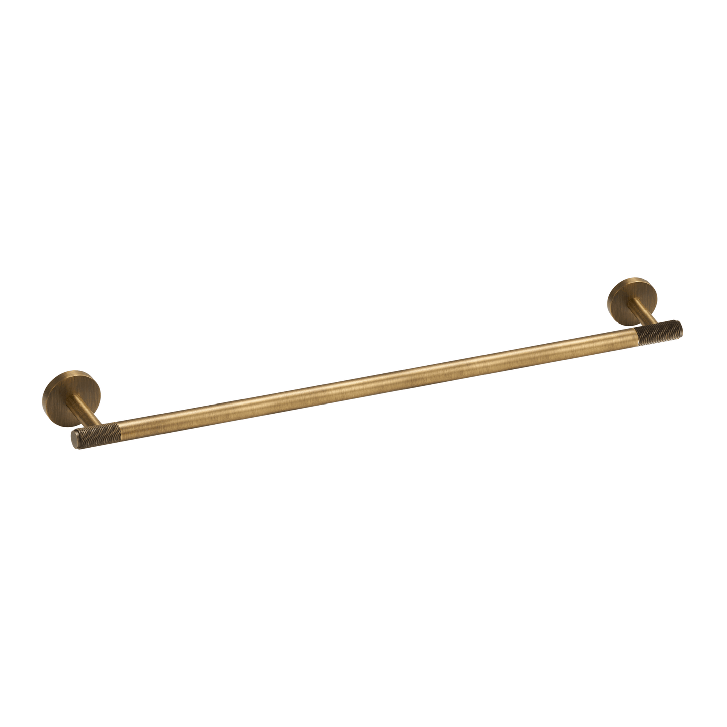 Bathroom Accessories Bayside Luxe - Knurled Antique Brass Towel Rail - Mosman Range