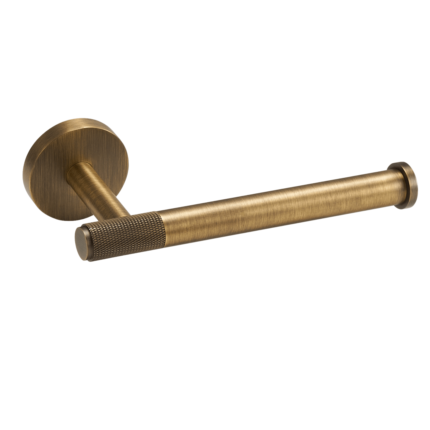 Bathroom Accessories Bayside Luxe - Knurled Solid Antique Brass Toilet Roll Holder - Mosman Range