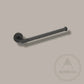 Bathroom Accessories Bayside Luxe - Knurled Solid Black Brass Hand Towel Rail - Mosman Range