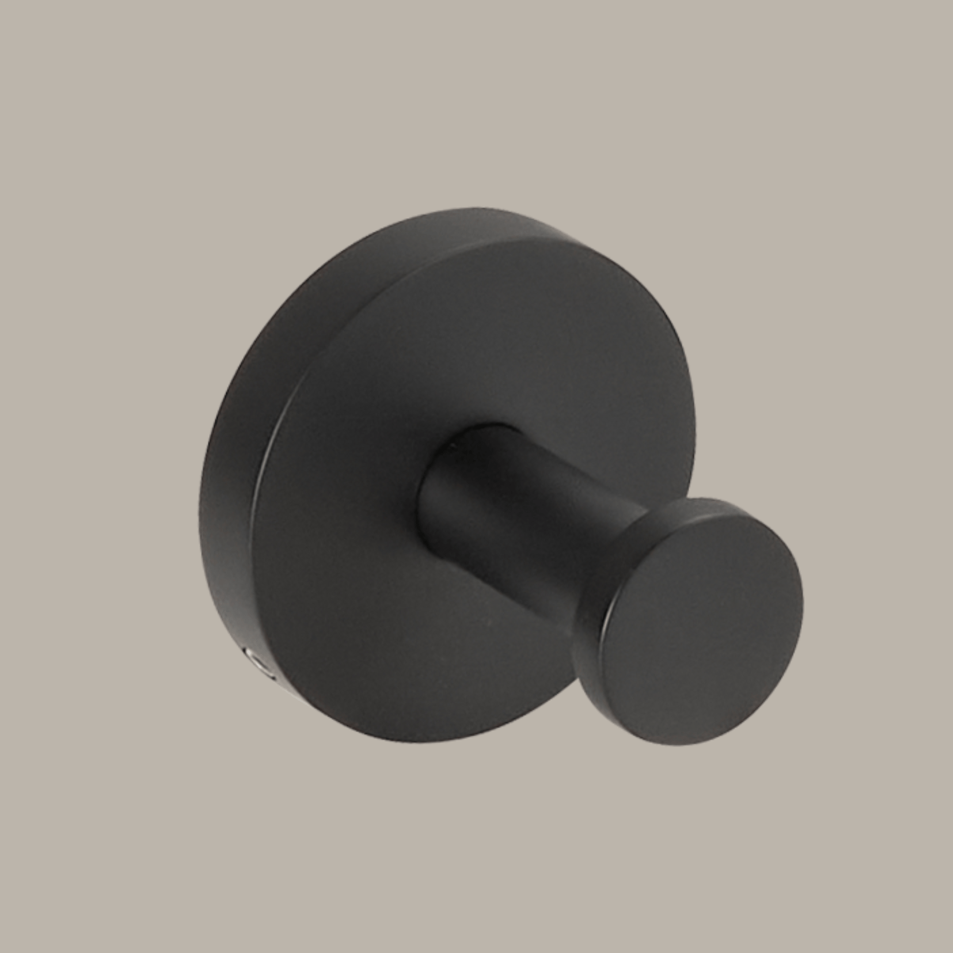 Bathroom Accessories Bayside Luxe - Knurled Solid Brass Black Towel Hook - Mosman Range