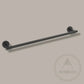 Bathroom Accessories Bayside Luxe - Knurled Solid Brass Black Towel Rail - Mosman Range