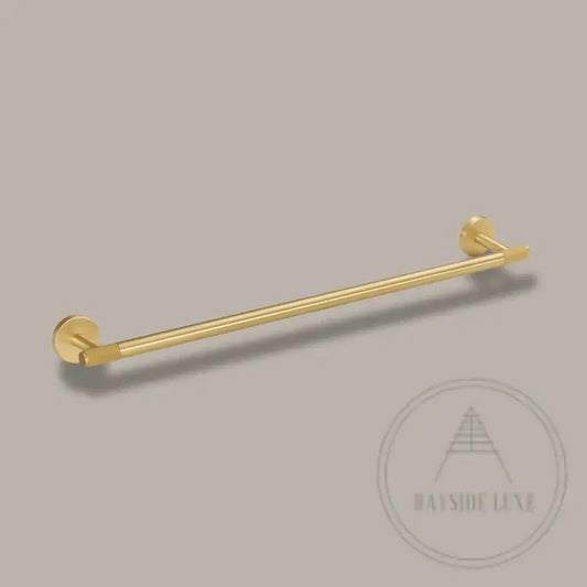 Bathroom Accessories Bayside Luxe - Knurled Solid Satin Brass Towel Rail - Mosman Range