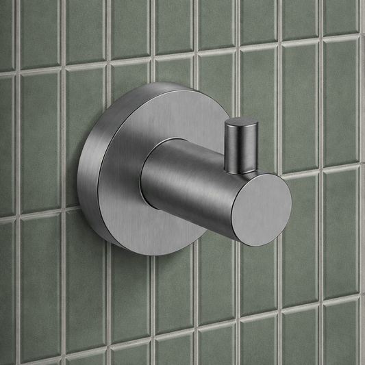 Bathroom Hawksburn Towel and Robe Hook - Gunmetal