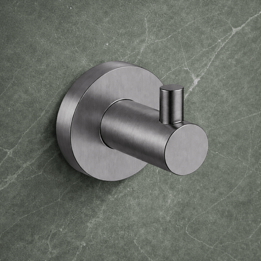 Bathroom Hawksburn Towel and Robe Hook - Gunmetal