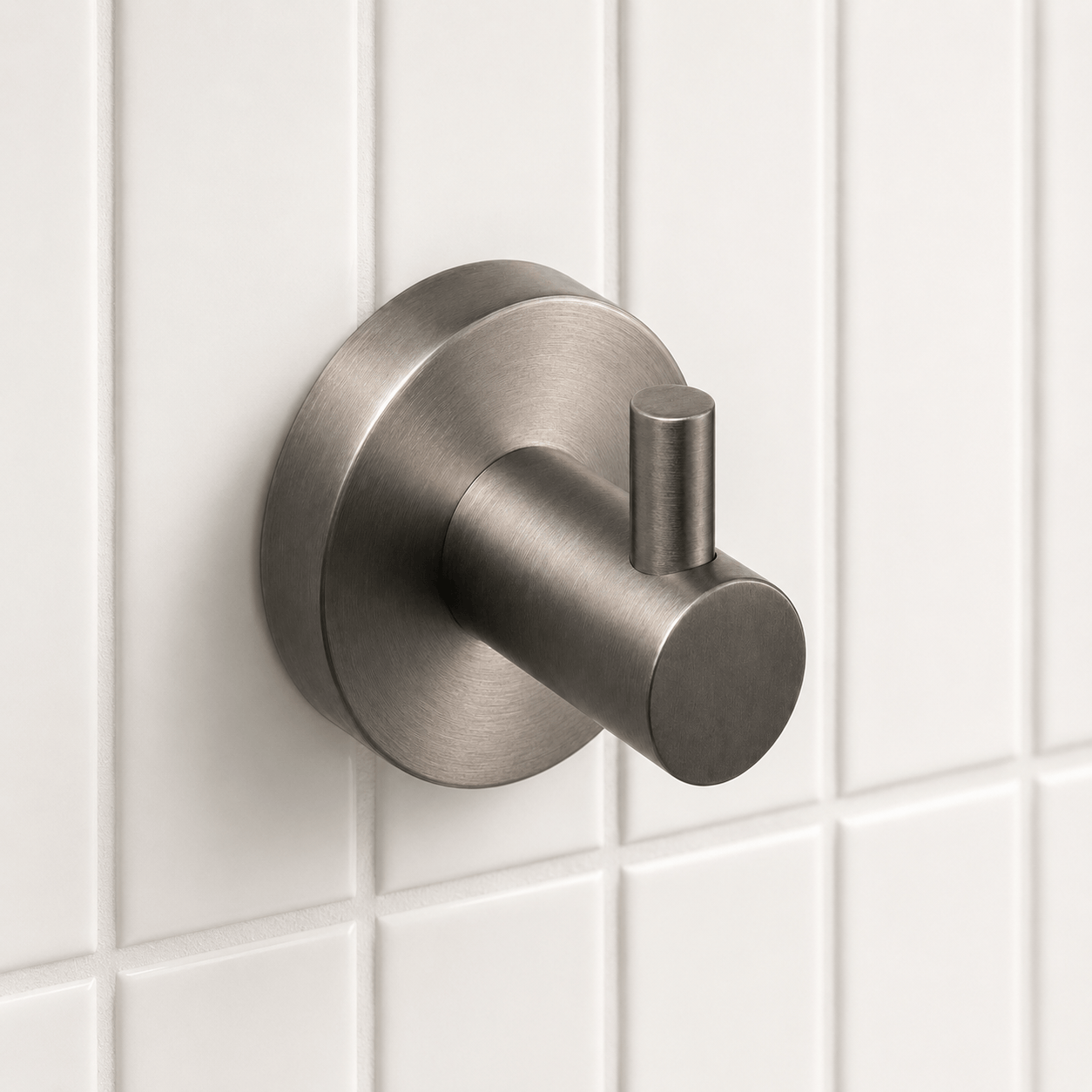 Bathroom Hawksburn Towel and Robe Hook - Gunmetal