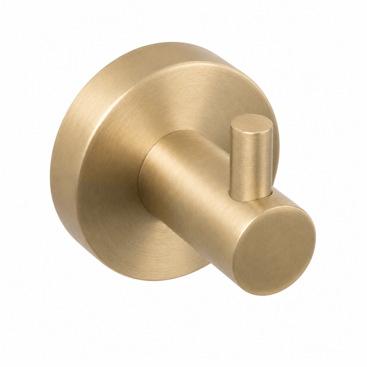 Bathroom Hawksburn Towel and Robe Hook - Satin Brass