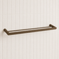 Bathroom Middle Park Bath Double Towel Holder 800mm - Antique Brass
