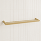 Bathroom Middle Park Bath Double Towel Holder 800mm - Satin Brass