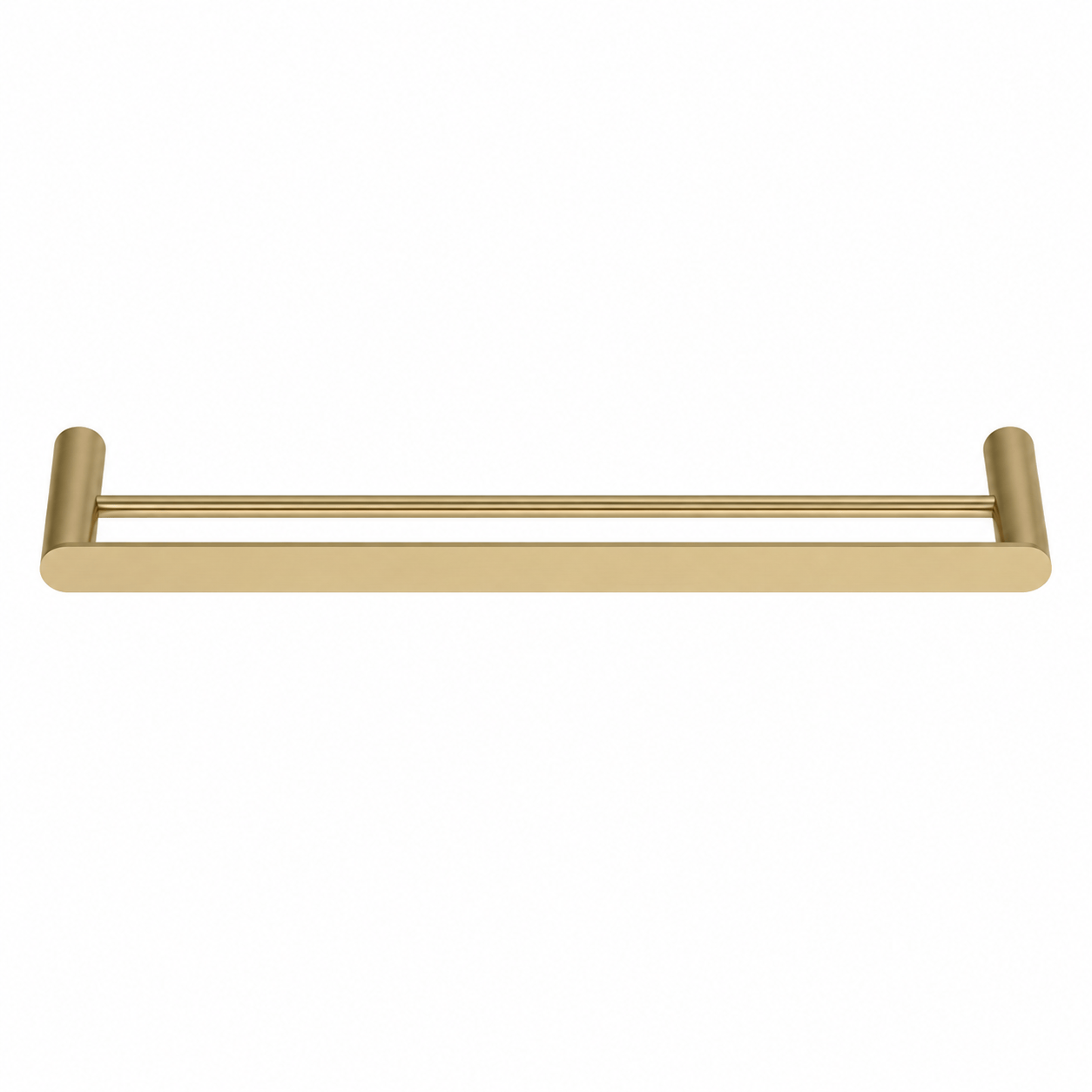 Bathroom Middle Park Bath Double Towel Holder 800mm - Satin Brass